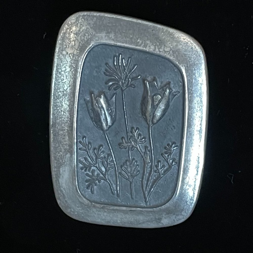 70's Pewter Stick Pin